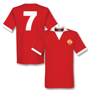 None 1973 Man Utd Home Retro Shirt   No.7 (Best)
