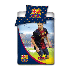 Barcelona Iniesta Single Duvet Set