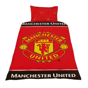 None Man Utd Big Crest Single Duvet Cover Set