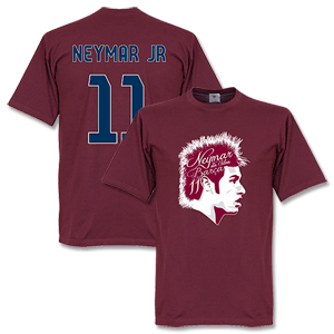 Neymar Jr 11 T-Shirt - Maroon - Boys