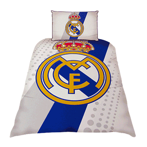 None Real Madrid Single Duvet Cover Set