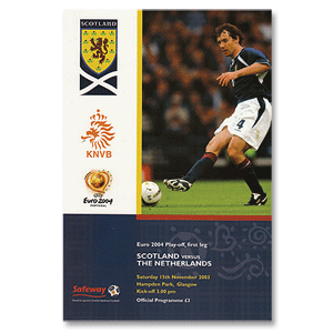 Scotland v Holland - Euro 2004 Qualifier - 15th