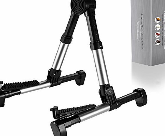 Nordic Essentials Guitar Stand for Acoustic/Electric/Classical Guitars and Violin, Ukulele, Bass, Banjo, Mandolin - Folding, Portable and Lightweight - Fits Your Gibson/Fender/Taylor/Yamaha Music Instruments - The Ulti