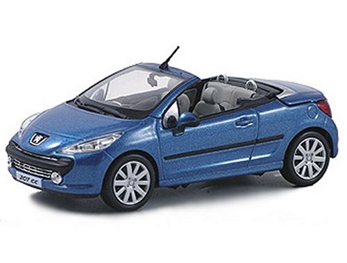 Peugeot 207 CC (2007) in Metallic Blue (1:43 scale)