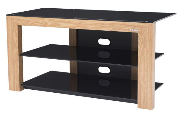 Piu AV Stand - Oak LED and LCD TV Stand