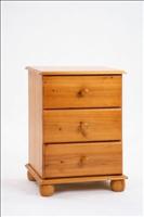 Nova Three Drawer Bedside