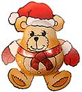 Bag of Chocolate Christmas Teddies