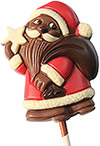 Santa, Milk Chocolate Lollipop