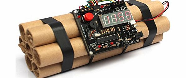 Novelty Clocks Defuse a Bomb Alarm Clock - Novelty Dynamite Styled Digital Clock