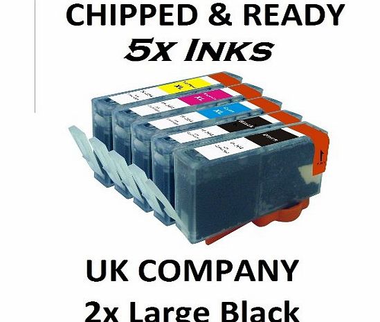 Now Ink Ltd 5x CHIPPED COMPATIBLE HP 364XL FULL SET INK CARTRIDGE HP364. DESKJET 3070a, 3520 OFFICEJET 4610, 4620, 4622 PHOTOSMART: B8550, B8553, B8558, C5324, C5370, C5373, C5380, C5383, C5388, C5390, C5393, C63