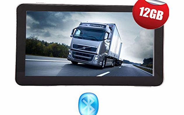 Noza Tec 7 INCH TRUCK LORRY BLUETOOTH GPS SAT NAV NAVIGATION SYSTEM NAVIGATOR TOUCH SCREEN FREE UK EU AU MAPS