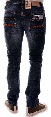 NUDIE Jeans Company Grim Trim Crushed Denim