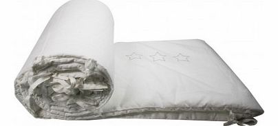 Numae Jiji bed bumper white - grey stars `One size