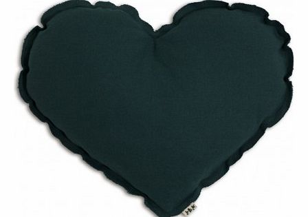 Numero 74 Heart cushion Petrol blue S,M