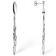 Nuovegioie Polished Sterling Silver Drop Earrings