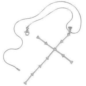 Nuovegioie Sterling Silver Cross Necklace