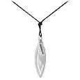 Sterling Silver Leaf Drop Pendant