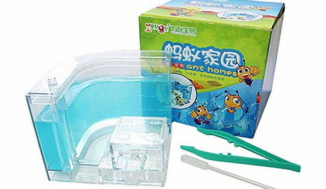 NuoYa 05 Science Education Ant Novelty Habitat Home Villa Blue Kids Children Toy Advanced Ant Nursery Farm Maze Gel Live with Feeding System