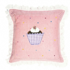 Gingerbread Appliqued Cushion