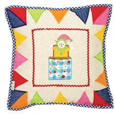 Toy Shop Appliqued Cushion