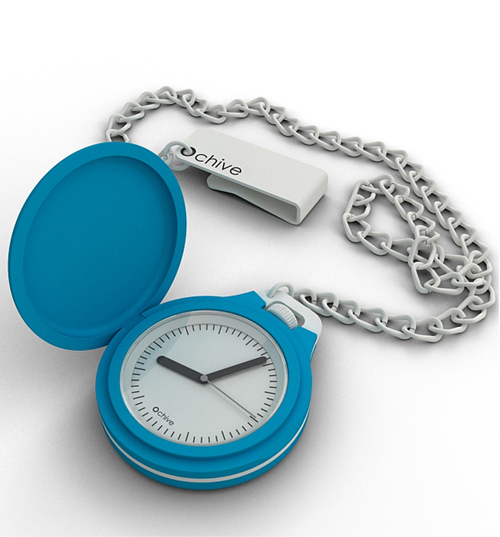 O Clock Blue O Chive Pocket Watch from O Clock