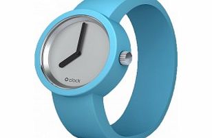 O clock SILVER Light Blue Watch