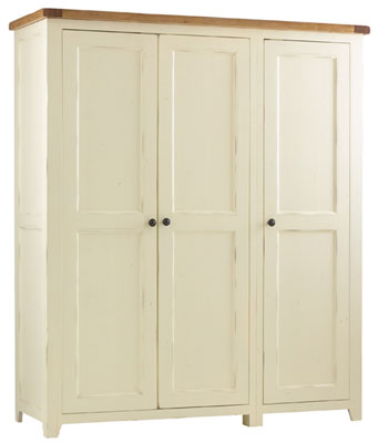 oak AND CREAM WARDROBE TRIPLE RADLEIGH CORNDELL