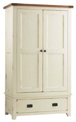 AND CREAM WARDROBE WITH DRAWER CORNDELL