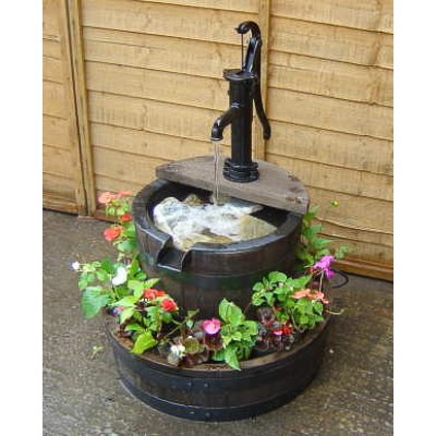 Dullan Oak Barrel Water Feature (Small)