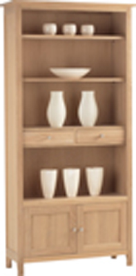 oak Bookcase 79in x 38.5in Large Corndell Nimbus