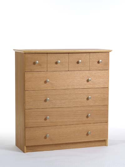 OAK CHEST 5 DRAWER WIDE CHELSEA