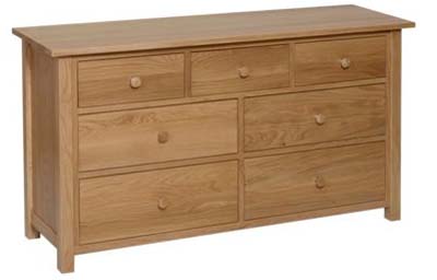 oak CHEST OF DRAWERS 3 4 DEVONSHIRE