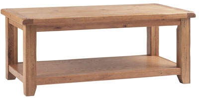 oak COFFEE TABLE WITH SHELF RADLEIGH CORNDELL