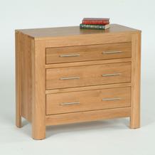 Oak Contemporary Oak 3 Drawer Chest