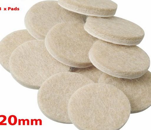 Oak Furniture House 48 Oak Furniture Self Adhesive Felt Pads Wood Floor Protectors (20mm)