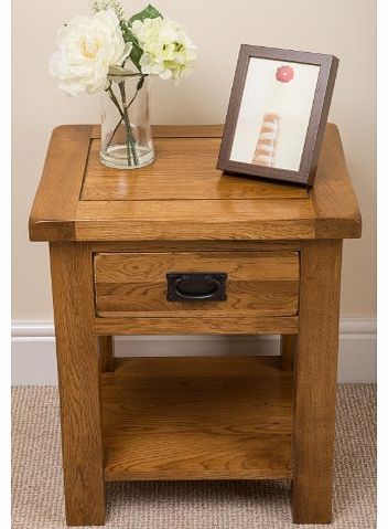 OAK FURNITURE KING COTSWOLD SOLID OAK LAMP/SIDE TABLE