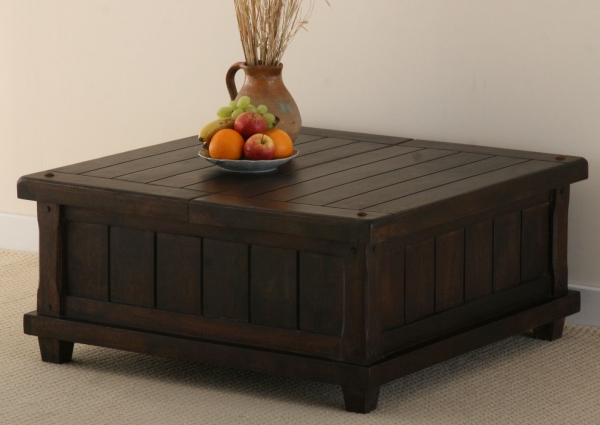 Oak Furniture Land Baku Dark Mango Storage Trunk Box