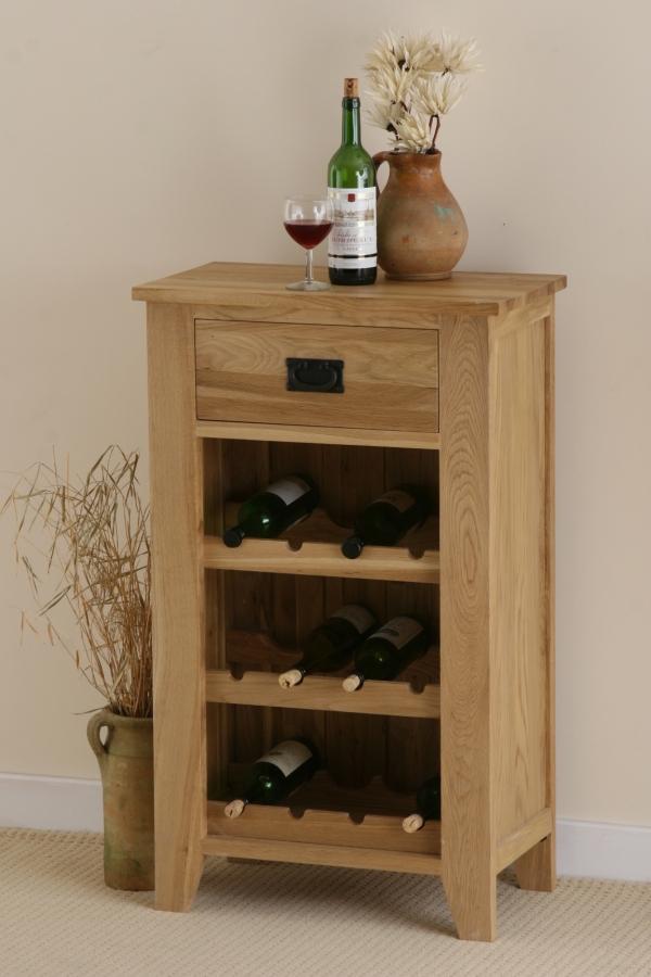 Oak Furniture Land Eden Solid Oak Wine Rack