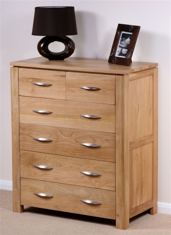 Oak Furniture Land Galway Solid Oak 6 Drawer Chest