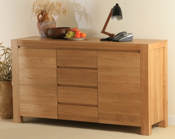 Pablo Solid Oak 2 Door 4 Drawer Sideboard