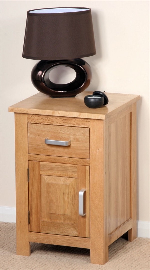 Oak Furniture Land Rivendell Solid Oak Bedside Cabinet