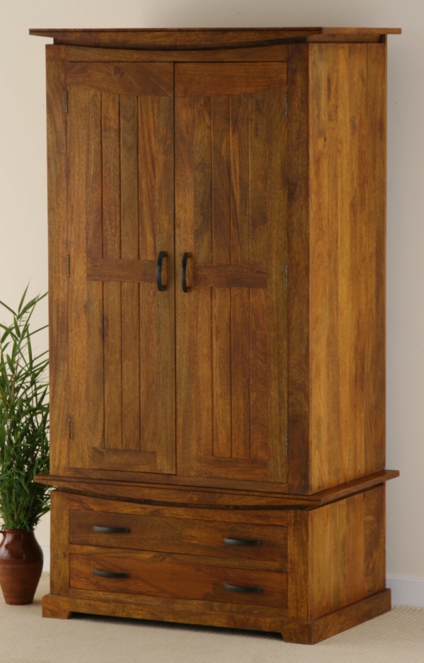 Tokyo Brown Teak Mango Wardrobe