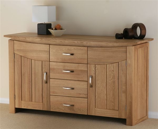 Oak Furniture Land Tokyo Solid Oak Large Sideboard