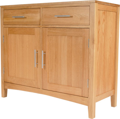 OAK SIDEBOARD 2 DOOR 2 DRAWER PRESTIGE