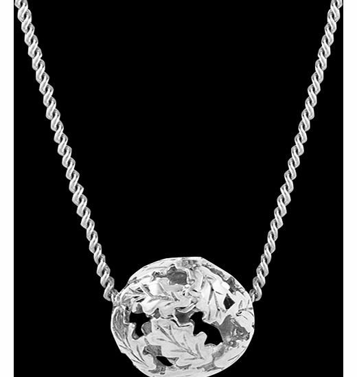 Swept Away Silver Ball Pendant OFJ023-R-18