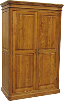 OAK WARDROBE 2 DOOR FULL LENGTH RUSTIC