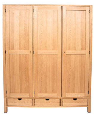 oak WARDROBE 3 DOOR ALBA