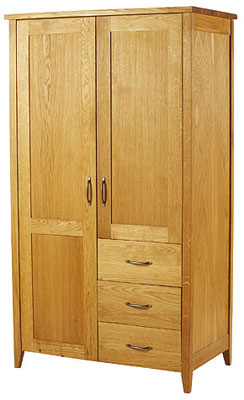 oak Wardrobe Double Gentlemans Wealden