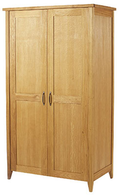 oak Wardrobe Ladies Double All Hanging Wealden