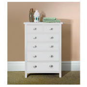 6 Drawer Chest, white